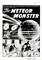 Weird Science #13 SPLASH (GIANT EYEBALL MONSTER METEORS FLY TO EARTH!) Comic Art
