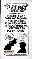 Odd Fact Newspaper Strip By Will Eisner - 11-18-1975 Comic Art