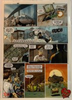 2000 AD #1066 p 7 Painted Page (Dredd Battle Sex Crazed Robots!) 1997 Comic Art