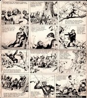 Hal Foster | Tarzan Vintage Sunday Strip - January 6, 1935 (Large) | Romitaman