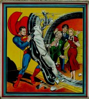 Action Comics #146 Cover Painting Recreation Comic Art