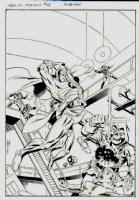 Men of Mystery Comics #75 (Jack Kirby 1941 Captain America #7 Cover Homage: Flagman, Rusty, The Wasp!) Comic Art