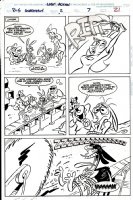 Ren & Stimpy Quarterly #2 p 7 (Ren & Stimpy as STUNT MEN!)1994 Comic Art