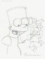 Bart Simpson #29 Cover (BART TREATS HOMER AS HIS PERSONAL PUPPET!) 2005 Comic Art