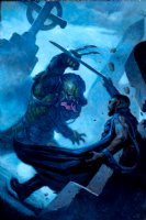 Avengers #58 Predator Cover (HUGE AWESOME BATTLE COVER!) 2022 Comic Art