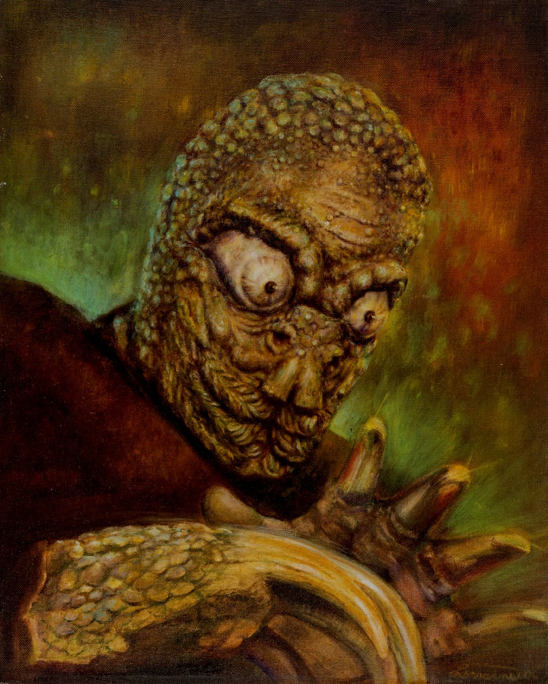 Image of Monster Bash Magazine #6 Cover Large PUBLISHED Painting (The Mole People!)