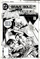 Brave and the Bold #160 Cover (BATMAN & SUPERGIRL!) 1978 Comic Art
