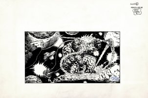 Fantastic Four Pinup or Card Art? (1991) Comic Art