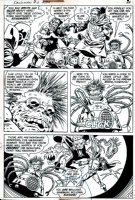 Sandman #2 p 17 (SANDMAN BATTLES DR. SPIDER & HIS MONSTERS THROUGHOUT!) 1975 Comic Art