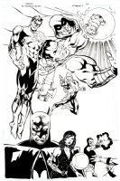 52 #10 Splash (Green Lantern, Spectre, Captain Marvel, Adam Strange, Batman, Donna Troy, Max Lord, Blue Beetle!) 2006 Comic Art
