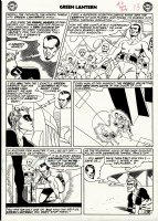 Green Lantern #6 p 11 (1ST TOMAR-RE ISSUE! GREEN LANTERN BATTLE PAGE!) Large Art - 1961 Comic Art