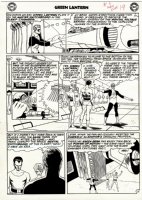 Green Lantern #6 p 17 (1ST TOMAR-RE ISSUE! GREEN LANTERN BATTLE PAGE!) Large Art - 1961 Comic Art