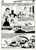 Green Lantern #6 p 18 (1ST TOMAR-RE ISSUE! HAL JORDAN GL & TOMAR-RE THROUGHOUT ENTIRE PAGE!) Large Art - 1961 Comic Art