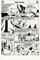 Green Lantern #6 p 8 (1ST TOMAR-RE ISSUE! GREEN LANTERN BATTLE PAGE!) Large Art - 1961 Comic Art