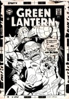 Gil Kane Murphy Anderson | green lantern #56 cover (anderson inks, 1 of the best green lantern large battle covers) large art - 1967 | Romitaman