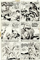 Forever People #10 p 13 (DEADMAN Battles The Evil Scavengers as Big Bear Watches!) 1972 Comic Art