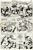 Forever People #10 p 15 (The Scavengers Monsters Battle Big Bear, Serifan, & Vykin the Black!) 1972 Comic Art