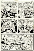 Forever People #10 p 20 (Deadman Saves Big Bear & Vykin the Black From The Scavengers Monster Robots!) 1972 Comic Art