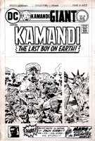 Jack Kirby D. Bruce Berry | kamandi #32 cover (kamandi #1 cover homage! ) 1975 | Romitaman