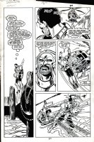 Daredevil #245 p 20 (THE VILLAIN THROUGHOUT GETTING SHOT!) 1987 Comic Art