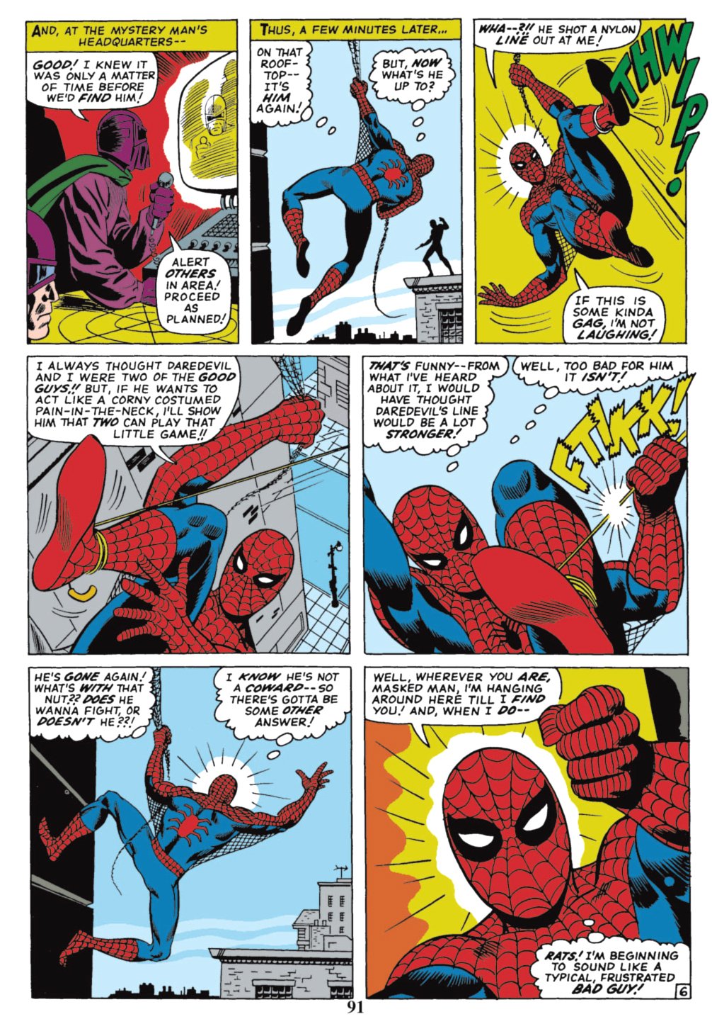 Daredevil #16 p 6 (HISTORIC FIRST TIME ROMITA DRAWS SPIDER-MAN!) Large ...