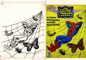 Electric Company Magazine #37 Cover (AMAZING SPIDER-MAN & HIS FRIENDS!) 1977 Comic Art