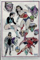 13 Heroes & Villains Pinup (Wonder Woman, Black Widow, Scarlet Witch SHIELD Agent Maria Hill, Red Skull, Mandarin! (2008)  Comic Art