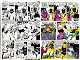 Wally Wood | daredevil #6 p 16 (great wally wood penciled & inked enforcers battle! ) large art - 1964 | Romitaman