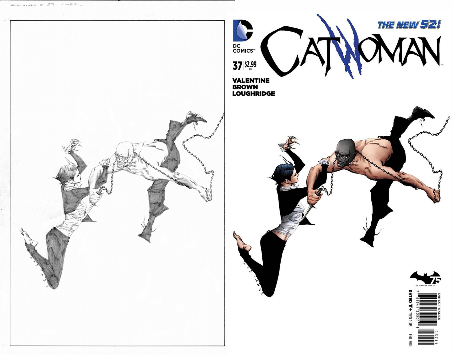 Syge person ting ære Catwoman #37 Cover (Catwoman Battles The Black Mask!) 2014 Comic Art For  Sale By Artist Jae Lee at Romitaman.com