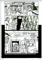 Superman / Madman Hullabaloo! #1 p 20 (Superman, Madman, Dr. Flem, Lois Lane, Astroman, Machina, Bonnie, Dr. Gale, & Professor Hamilton!) 1997 Comic Art