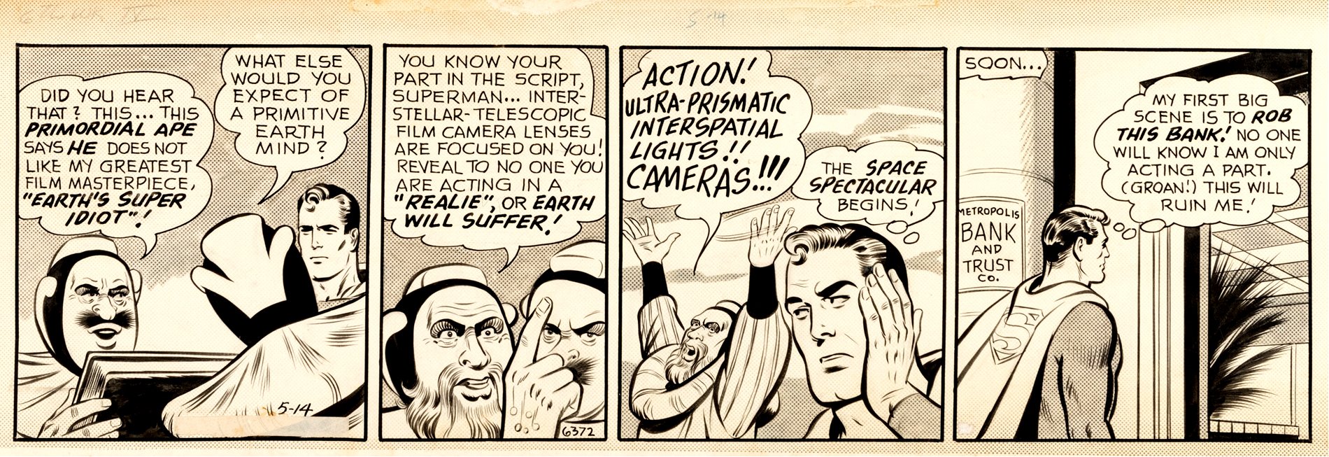 Image of Superman Daily Comic Strip (CURT SWAN - WORKING AS WAYNE BORING!) 5-14-1959